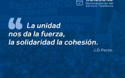 Feliz Día de la trabajadora y el trabajador Telefónico